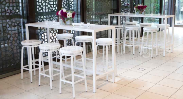 Features: Rectangular Bench Bars & Marine Bar Stools
