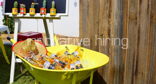 Features: Rustic Bar & Booze Barrow