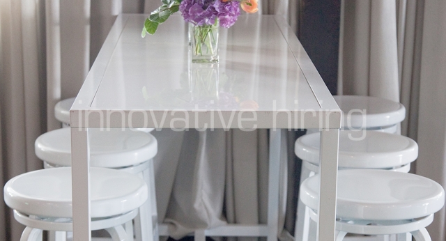 Features: Rectangle Bench Bar & Marine Bar Stools