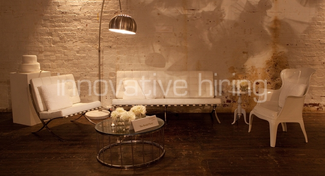 Features: Barcelona Lounge Furniture, NY Wingack Chair & Side Table