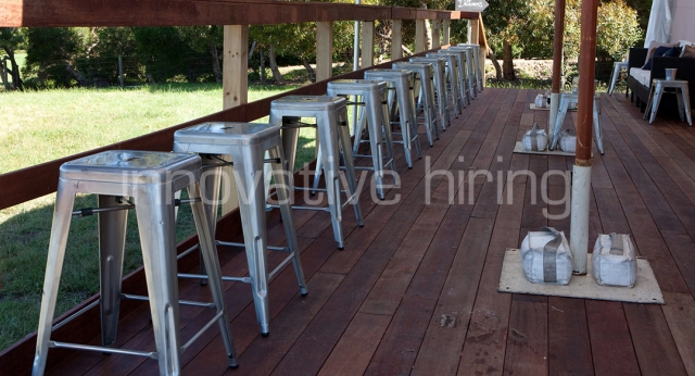 Features: Tolix Bar Stools