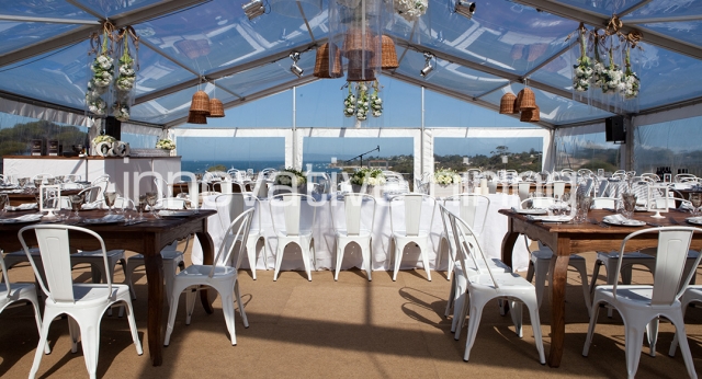 Features: Provincial Dining Tables with Tolix Chairs