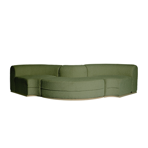 Lenny Wave Curve Banquet Sofa